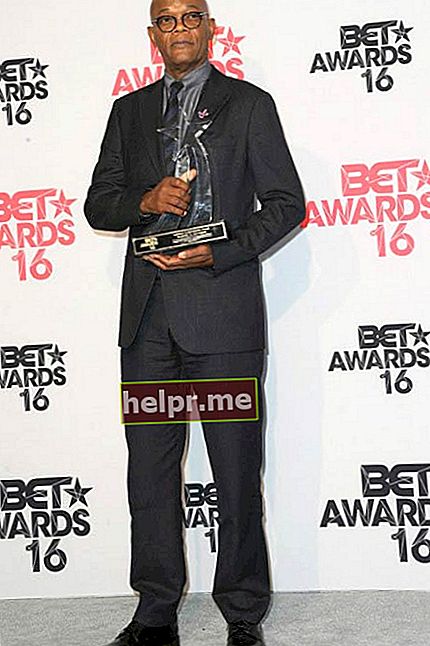 Samuel L. Jackson amb el BET Lifetime Achievement Award el juny de 2016