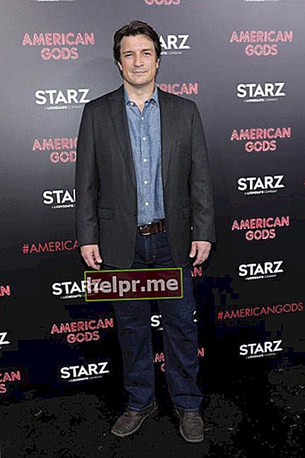 Nathan Fillion la premiera filmului Starz's American Gods în aprilie 2017