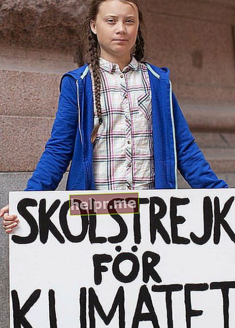 Greta Thunberg tal com es va veure l'agost de 2018