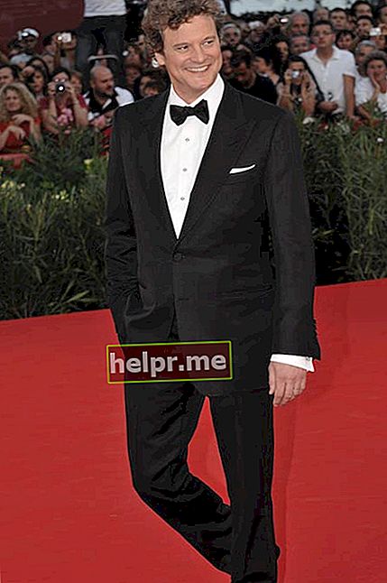 Colin Firth durant la cerimònia de clausura del Festival de Cinema de Venècia 2009