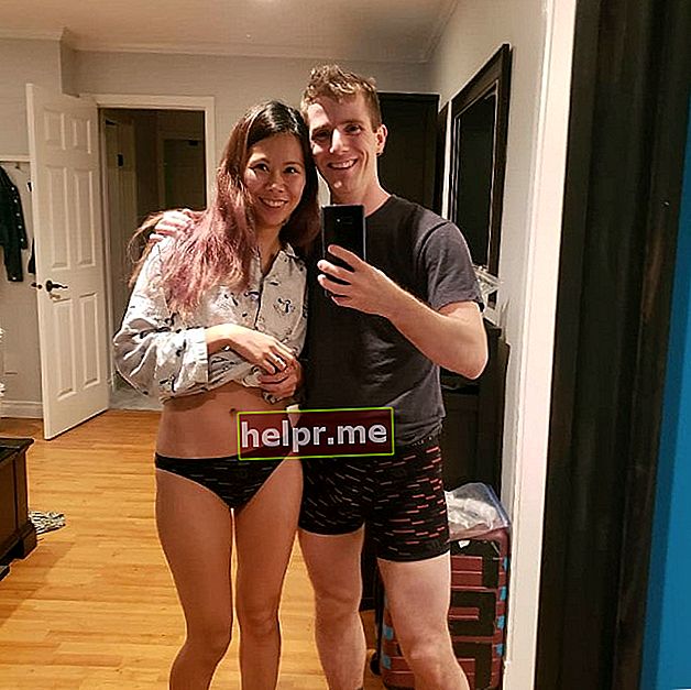 Linus Sebastian cu soția sa, așa cum s-a văzut în ianuarie 2020