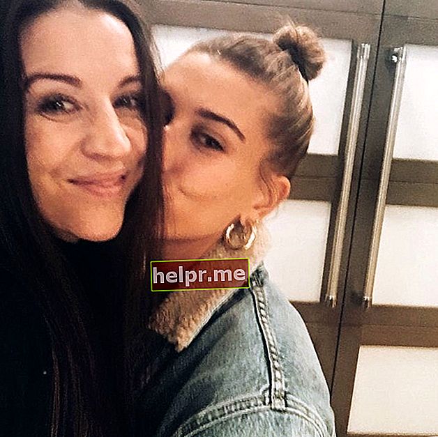Pattie Mallette en una selfie de Instagram con Hailey Bieber en enero de 2019