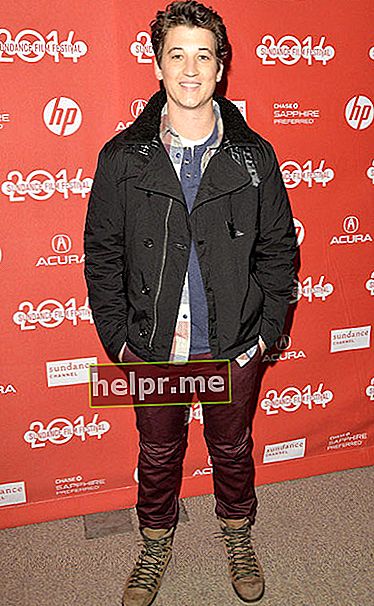 Miles Teller la Sundance Film Festival.