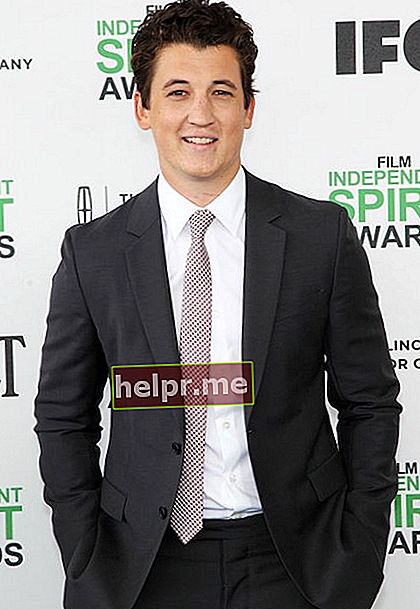 Mailzs Tellers 2014. gada Filmu Independent Spirit Awards balvu pasniegšanas ceremonijā.