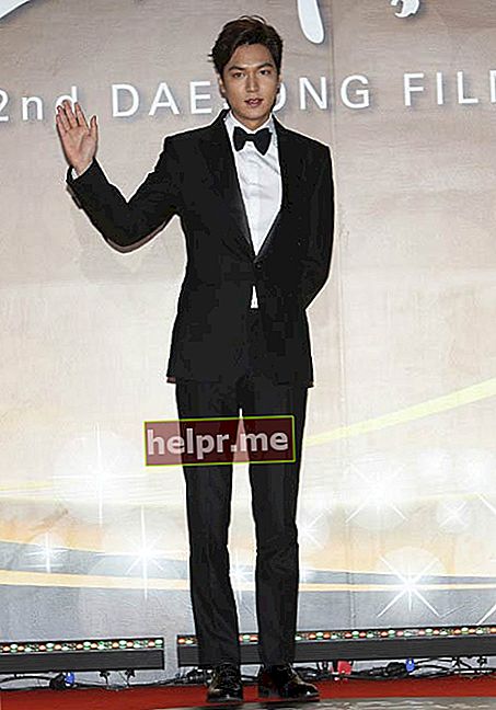 Lee Min-ho en los 52nd Daejong Film Awards en noviembre de 2015