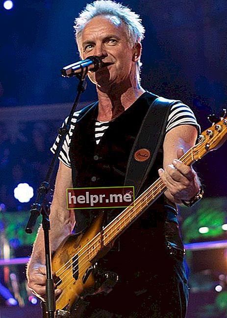 Sting tijekom nastupa u travnju 2018