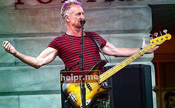 Sting durante una actuación en los escalones de la Galería Nacional de Retratos en Washington en junio de 2018