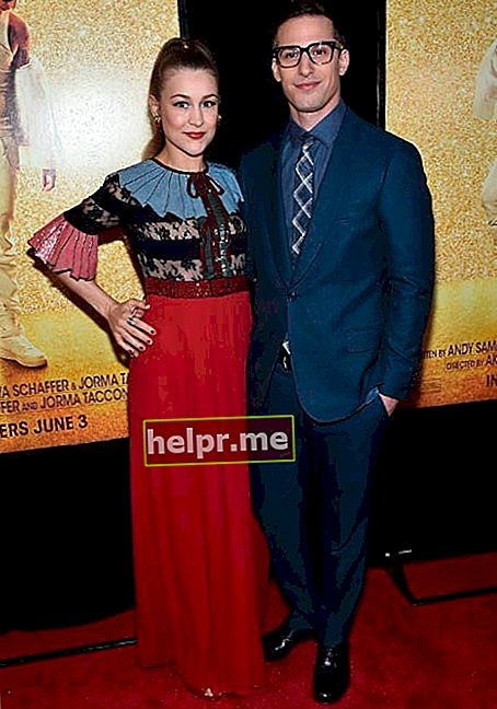 Andy Samberg și Joanna Newsom la premiera Popstar: Never Stop Never Stopping în mai 2016