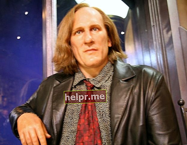 Gérard Depardieu como se ve en una imagen de su juventud.