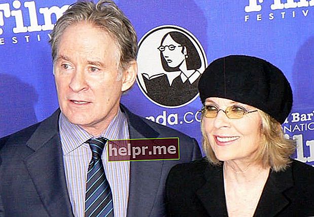 Diane Keaton y Kevin Kline en enero de 2012