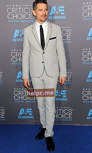 Ethan Hawke arată îmbrăcat în costum gri la Critics Choice Awards 2015