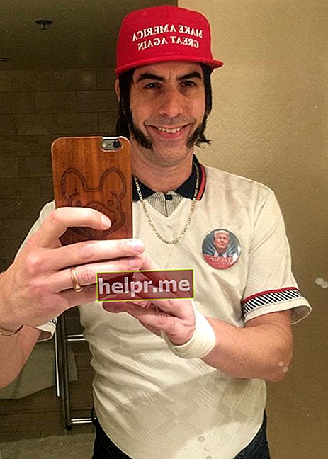 Sacha Baron Cohen en una selfie de Instagram como se vio en marzo de 2016