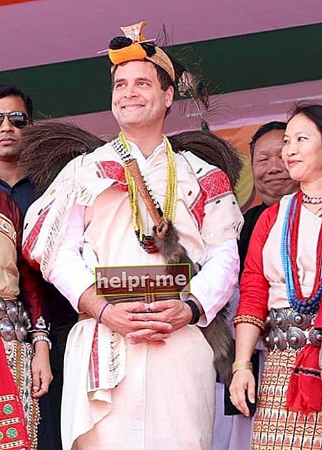 Rahul Gandhi como se ve en una foto tomada durante su reunión con los ciudadanos en Arunachal Pradesh en marzo de 2019