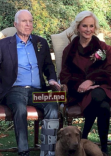 Cindy McCain și John McCain, după cum s-a văzut în noiembrie 2017