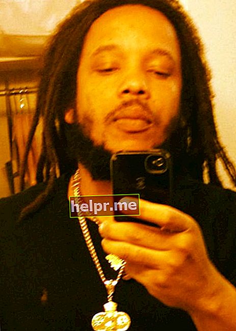 Stephen Marley in een Instagram-selfie zoals te zien in november 2012