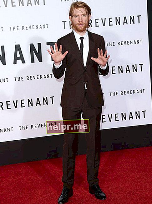 Domhnall Gleeson a „The Revenant” premierjén, 2015. december 16-án Hollywoodban