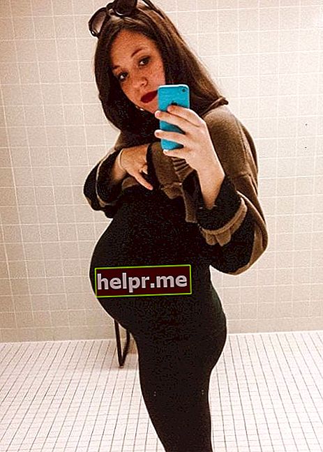 Hannah Williams durante el embarazo de su hijo Wyatt
