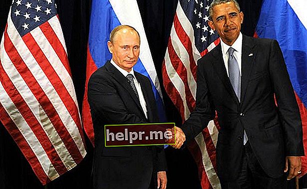 Ang Pangulo ng Russia na si Vladimir Putin at ang Pangulo ng Estados Unidos na si Barack Obama sa isang pulong noong Setyembre 2015