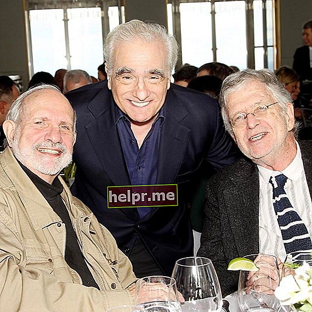 Martin Scorsese (Centru) cu prietenii săi în ianuarie 2017
