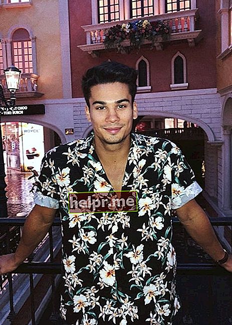 Drew Ray Tanner såg när han hade på sig en blommig skjorta och poserade för kameran i Las Vegas, Nevada, USA i december 2018
