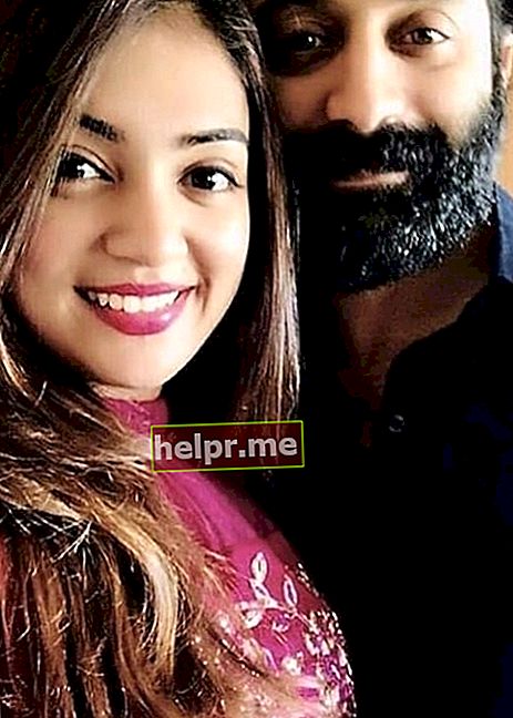 Nazriya Nazim este văzută într-un selfie cu soțul ei Fahadh Faasil în octombrie 2019