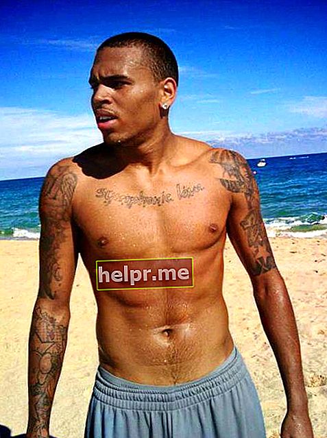 Corpul lui Chris Brown fără cămașă