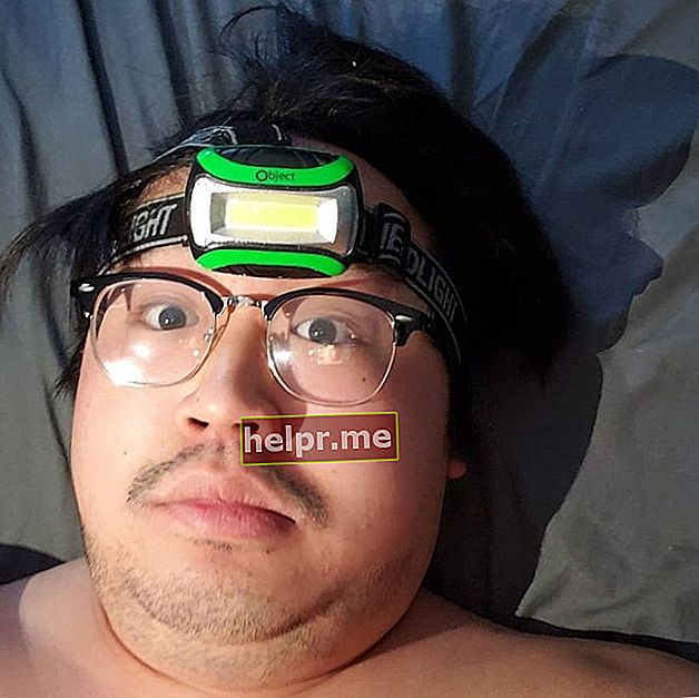 Andy asiatic, așa cum se vede într-un selfie realizat în aprilie 2020