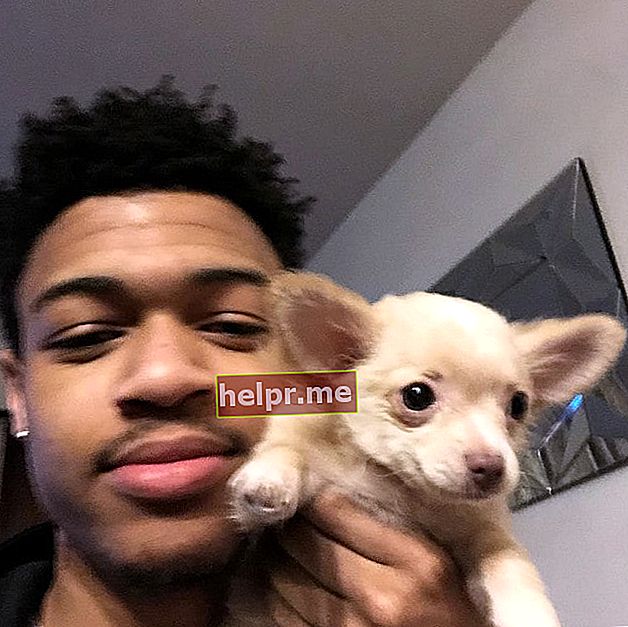 DopeIsland עם הכלב שלו כפי שנראה בפברואר 2019