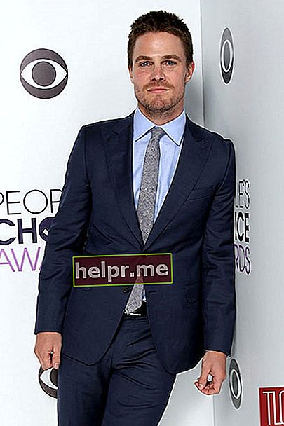 Stephen Amell în timpul People Choice Awards 2014