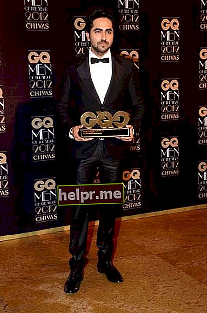 Ayushmann Khurrana la GQ Men Of The Year Awards în 2012