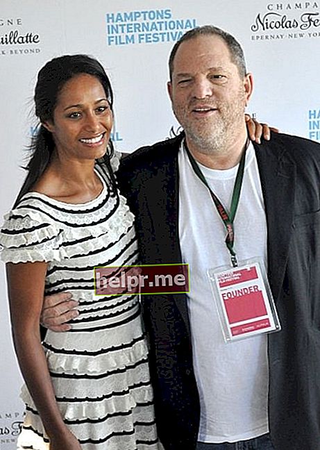 Harvey Weinstein alături de Rula Jabreal în timpul celui de-al 18-lea Festival Internațional de Film Hamptons din octombrie 2010