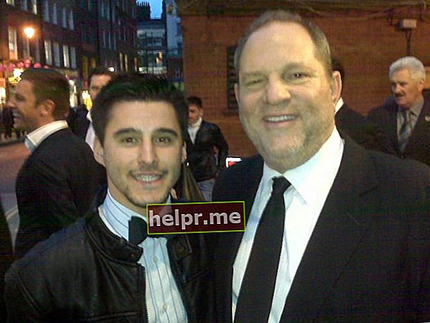 Harvey Weinstein (Dreapta) este fotografiat împreună cu Josh Wood la a 54-a ediție a Festivalului de Film BFI din Londra