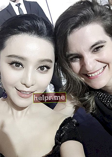 Fan Bingbing (links) in een selfie in november 2015