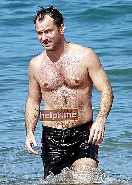 Jude Law sin camisa durante unas vacaciones en Hawái