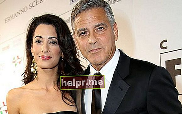 Amal Alamuddin y George Clooney asisten a la gala de Celebrity Fight Night que celebra la Celebrity Fight Night en Italia.