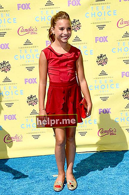 Mackenzie Ziegler en los Teen Choice Awards en agosto de 2015