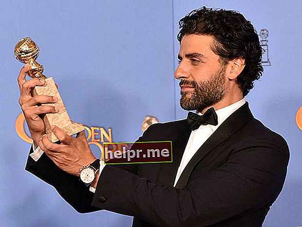 Oscar Isaac en los Globos de Oro 2016