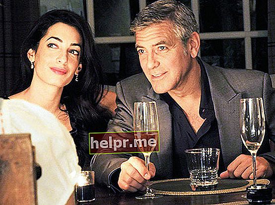 George Clooney at Amal Alamuddin