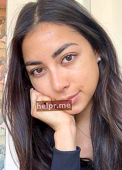 Jeanine Amapola en una selfie de Instagram como se vio en abril de 2019