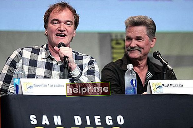 Kurt visto con Quentin Tarantino en la Comic-Con de San Diego 2015 para The Hateful Eight