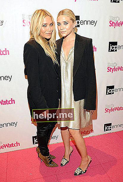 Hai chị em sinh đôi, Mary-Kate Olsen (Trái) và Ashley Olsen