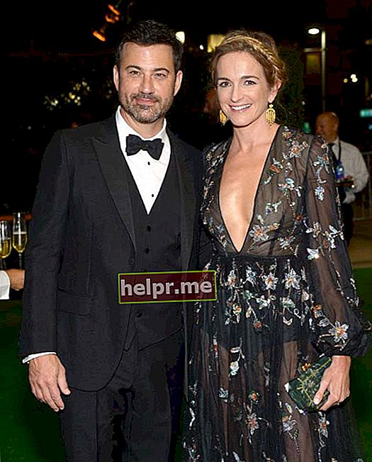 Jimmy Kimmel alături de Molly McNearney la Premiul Emmy 2016 Governors Ball