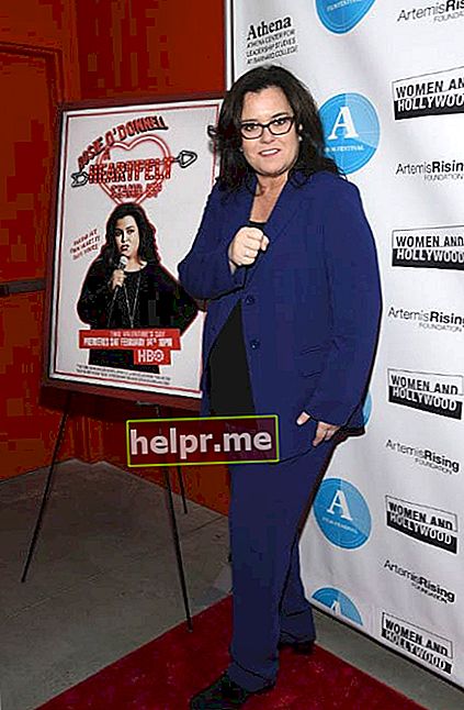 Rosie O'Donnell la cea de-a cincea ceremonie și recepție anuală a festivalului de film Athena în februarie 2015