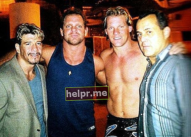 [Desde la izquierda] Eddie Guerrero, Chris Benoit, Chris Jericho y Dean Malenko